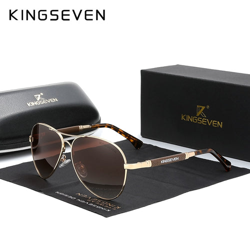 KINGSEVEN 2021 New Trend Unisex Quality Titanium Alloy Sunglasses Polarized Sun glasses Pilot Mirror Eyewear - casselheart